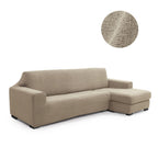 Funda de chaise longue elástica Soraya en color Beige (detalle)