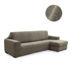 Funda de chaise longue elástica Soraya en color Piedra (detalle)