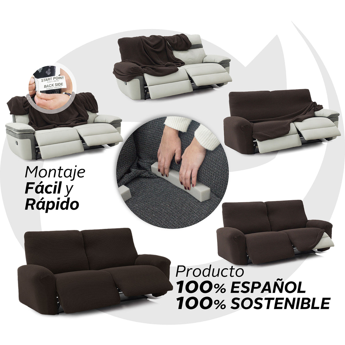 Funda de Sillón y Sofá Relax Elástica Willy