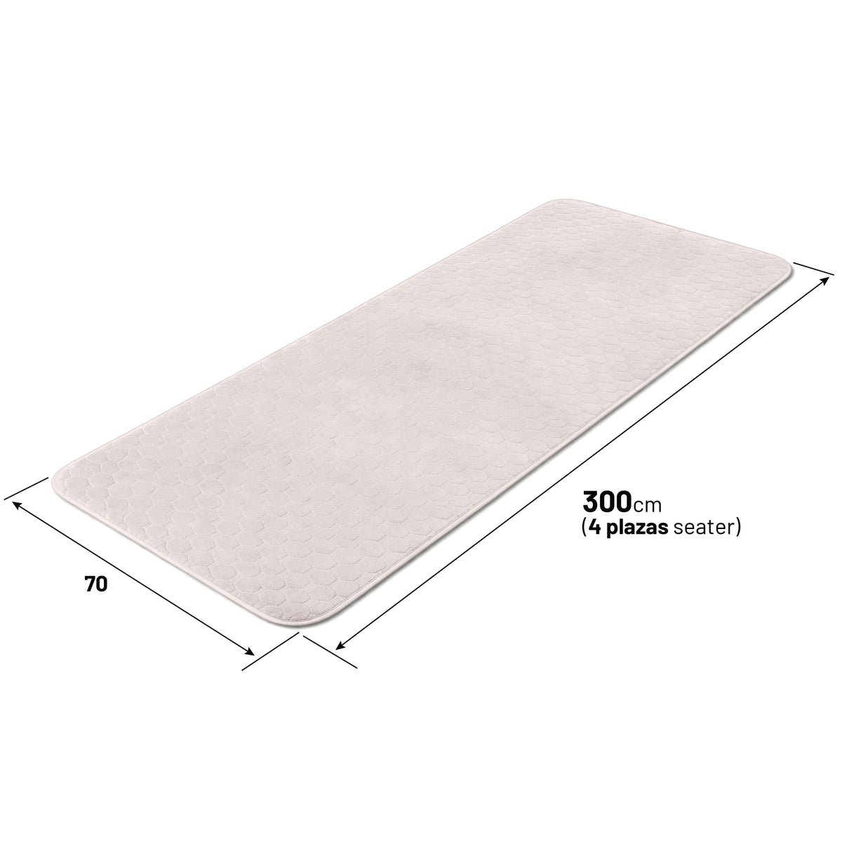 Topper Acolchado para Asiento de Sofá