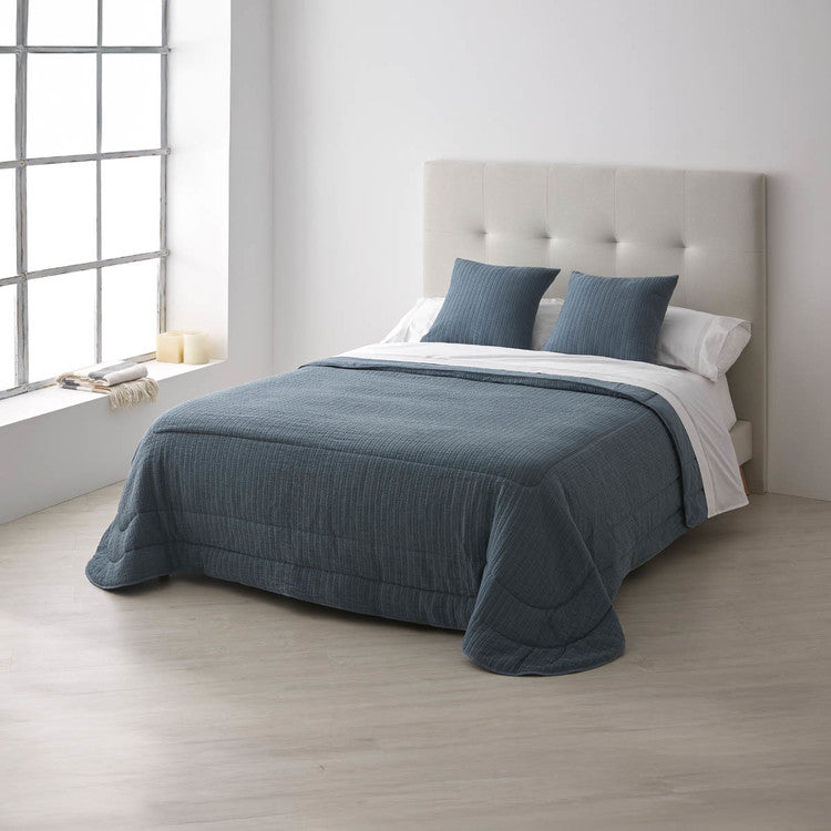 Edredón Jacquard Asia | 100% Algodón 500 g/m² - Azul