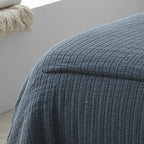 Edredón Jacquard Asia | 100% Algodón 500 g/m² - Azul