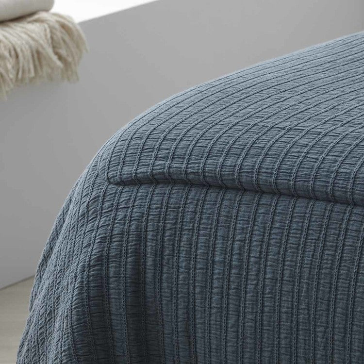 Edredón Jacquard Asia | 100% Algodón 500 g/m² - Azul