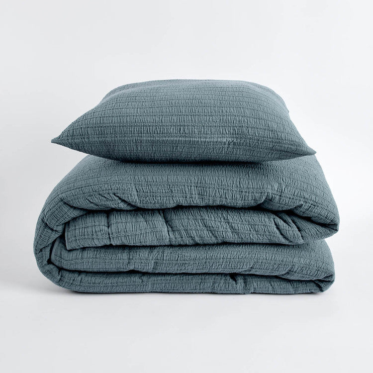 Edredón Jacquard Asia | 100% Algodón 500 g/m² - Azul