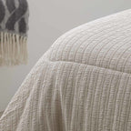 Edredón Jacquard Asia | 100% Algodón 500 g/m² - Piedra