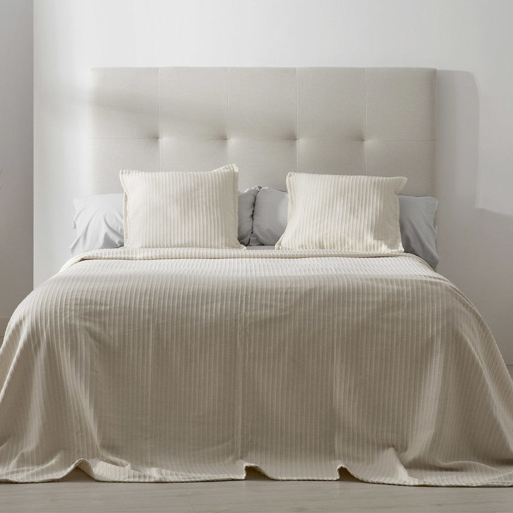 Colcha Tejida Java | 50% Algodón - 50% Poliéster - Crema