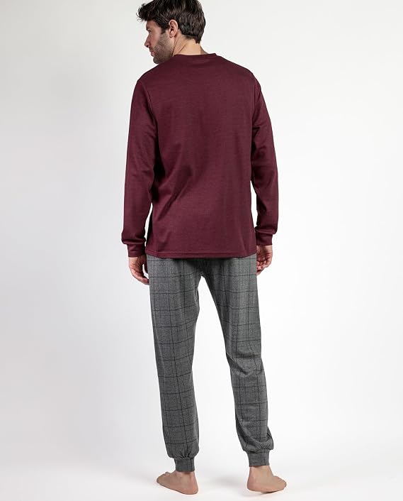 Pijama Hombre Burdeos