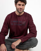Pijama Hombre Burdeos