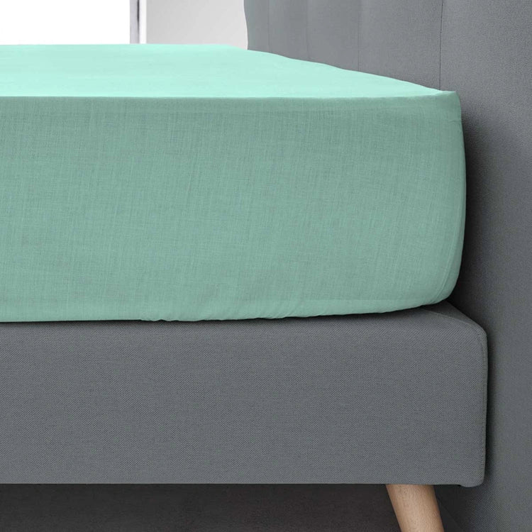 Sábana Bajera Ajustable Lisa | 50% Algodón - 50% Poliéster