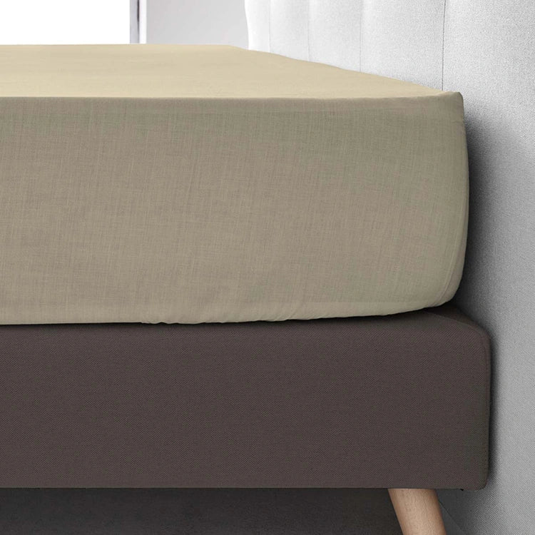Sábana Bajera Ajustable Lisa | 50% Algodón - 50% Poliéster