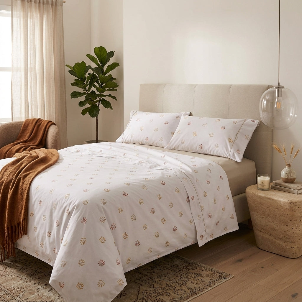Juego de Sábanas Estampadas Nela | 50% Algodón - 50% Poliéster