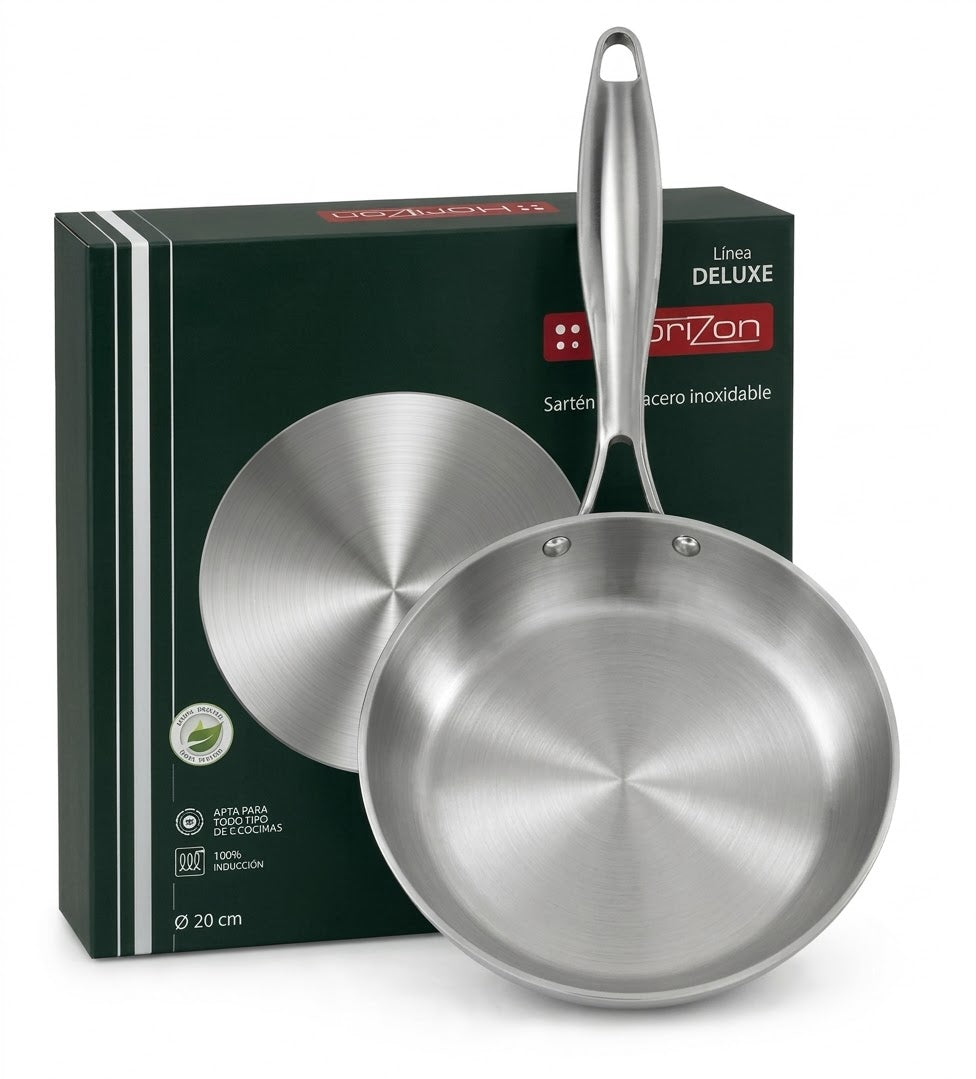 Sartén HoriZon Línea Deluxe 20 cm, acero inoxidable