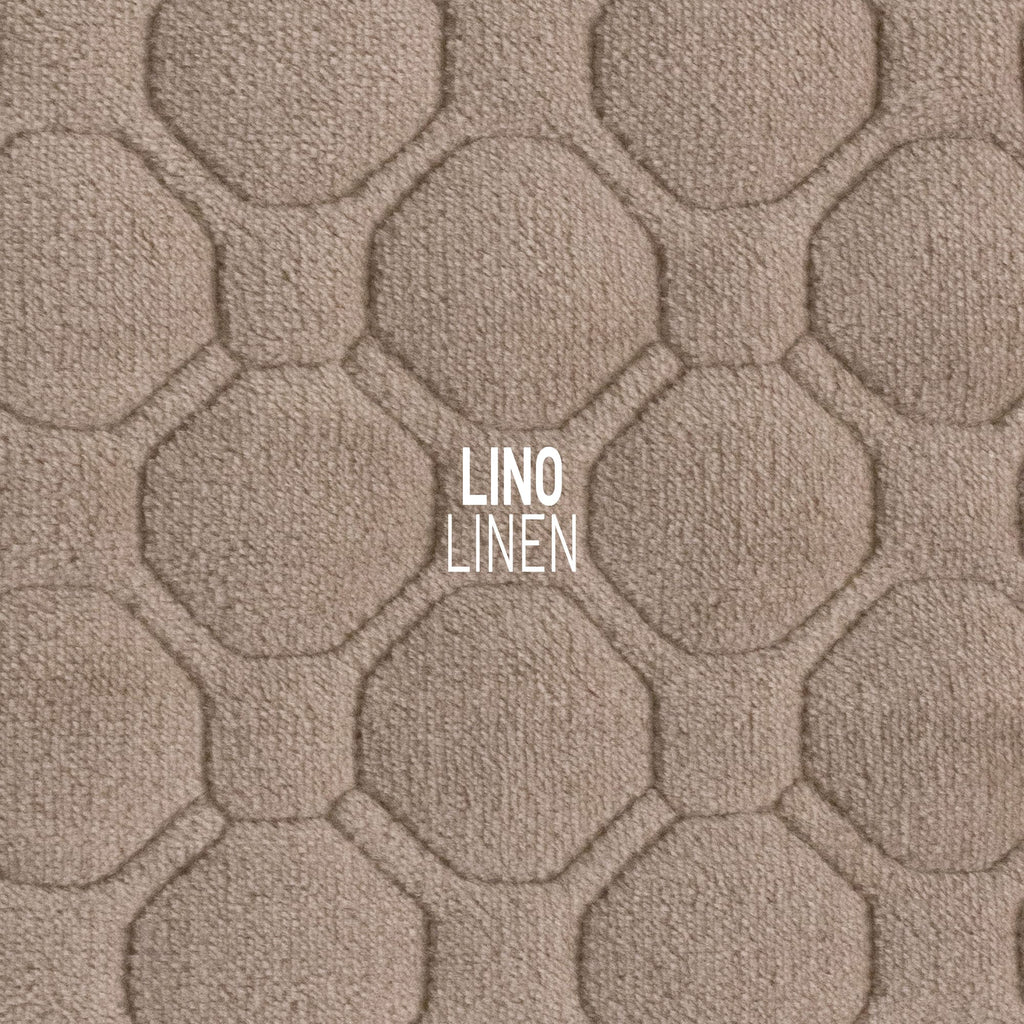 Topper Teddy para sofá en color Lino/Camel (detalle)