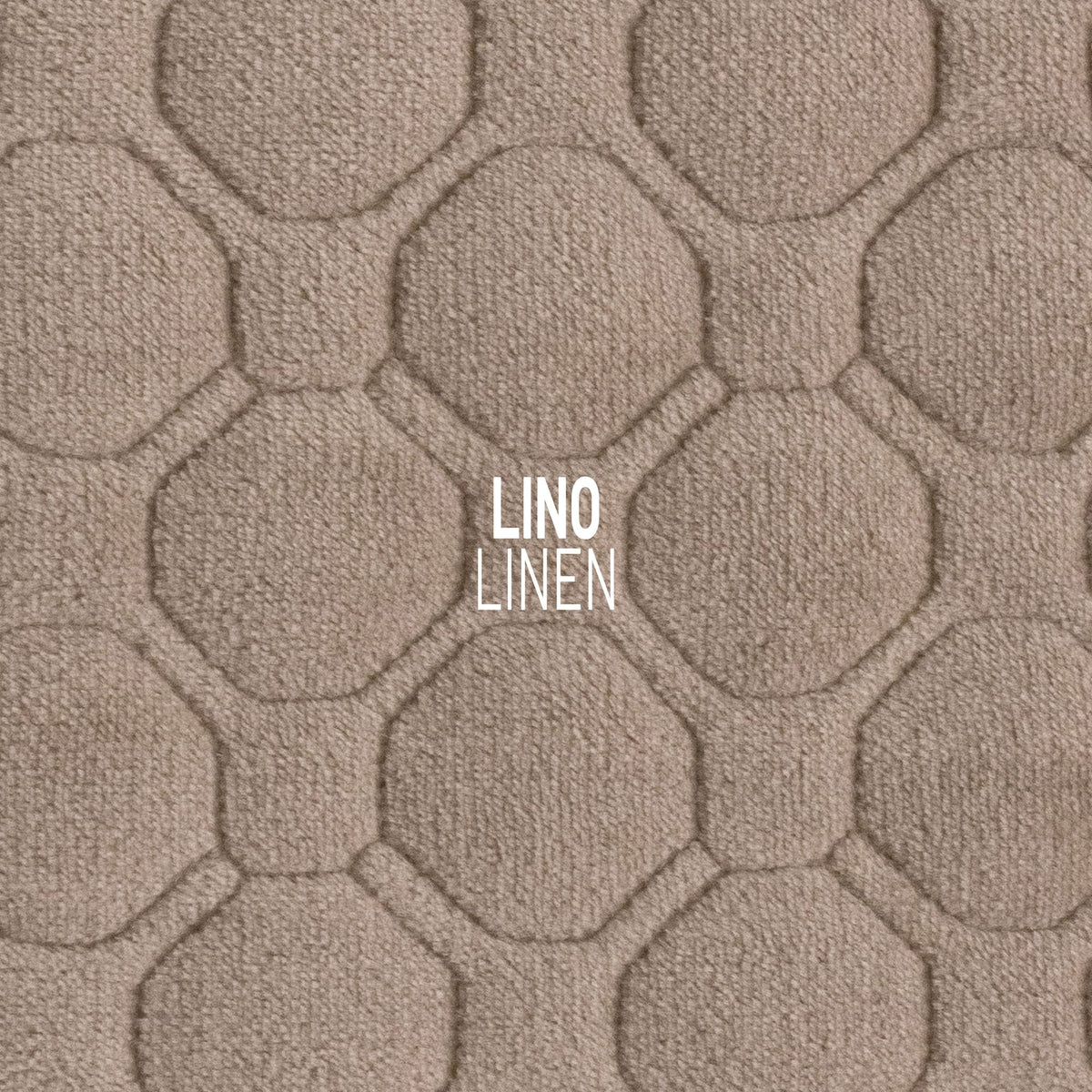 Topper Teddy para sofá en color Lino/Camel (detalle)