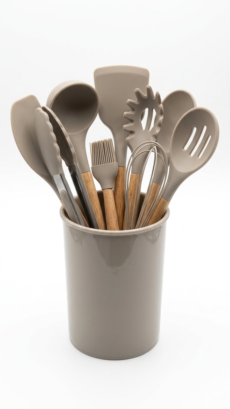 Set de 12 Utensilios de Cocina de Silicona