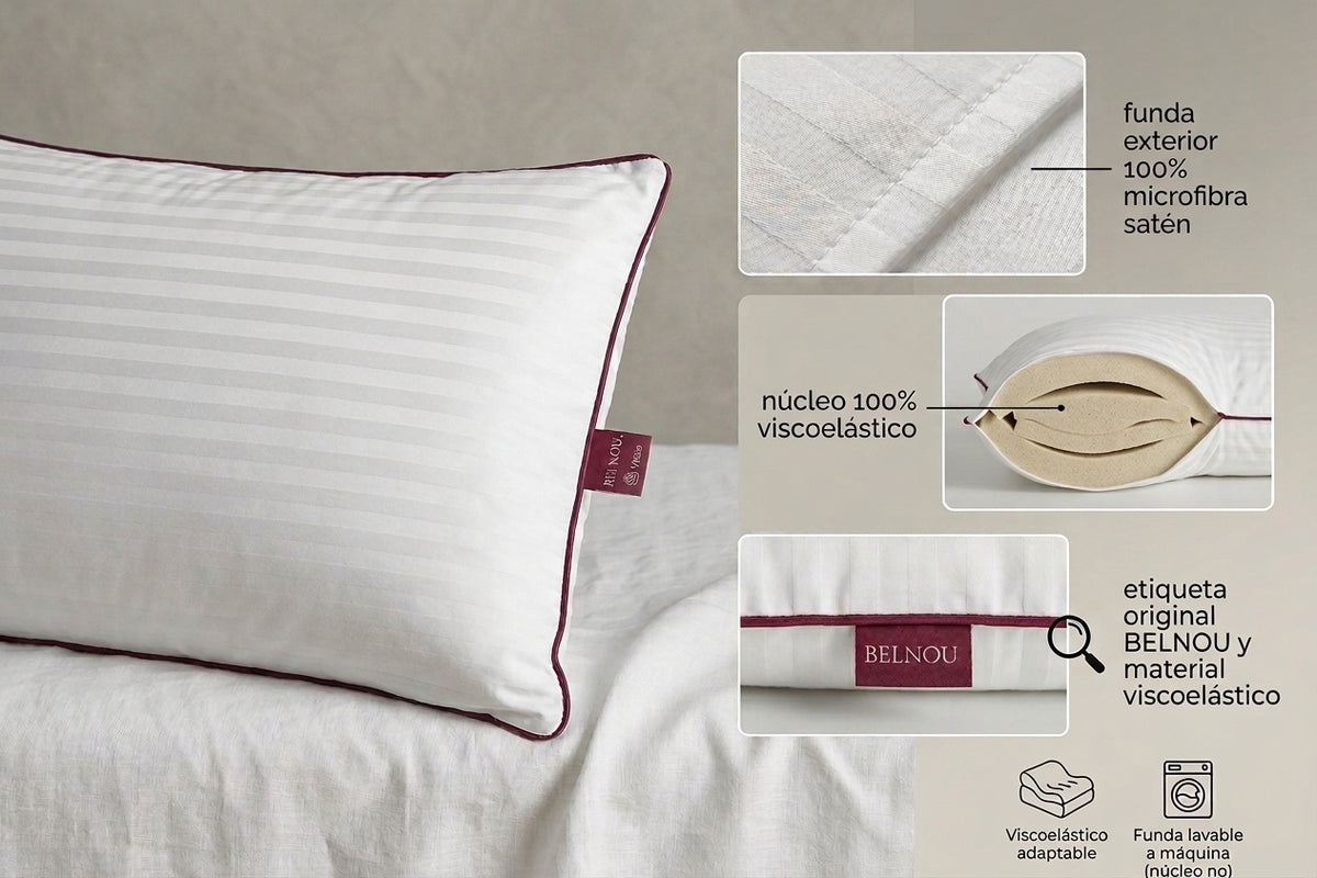 Almohada ViscoSeda | Viscoelástica y Tacto Seda