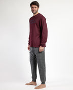 Pijama Hombre Burdeos