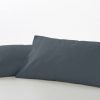 Funda Almohada Lisa Gris 50% algodón 50% poliéster
