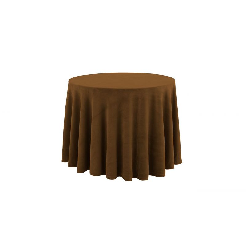 Falda camilla color marrón redonda invierno Manterol