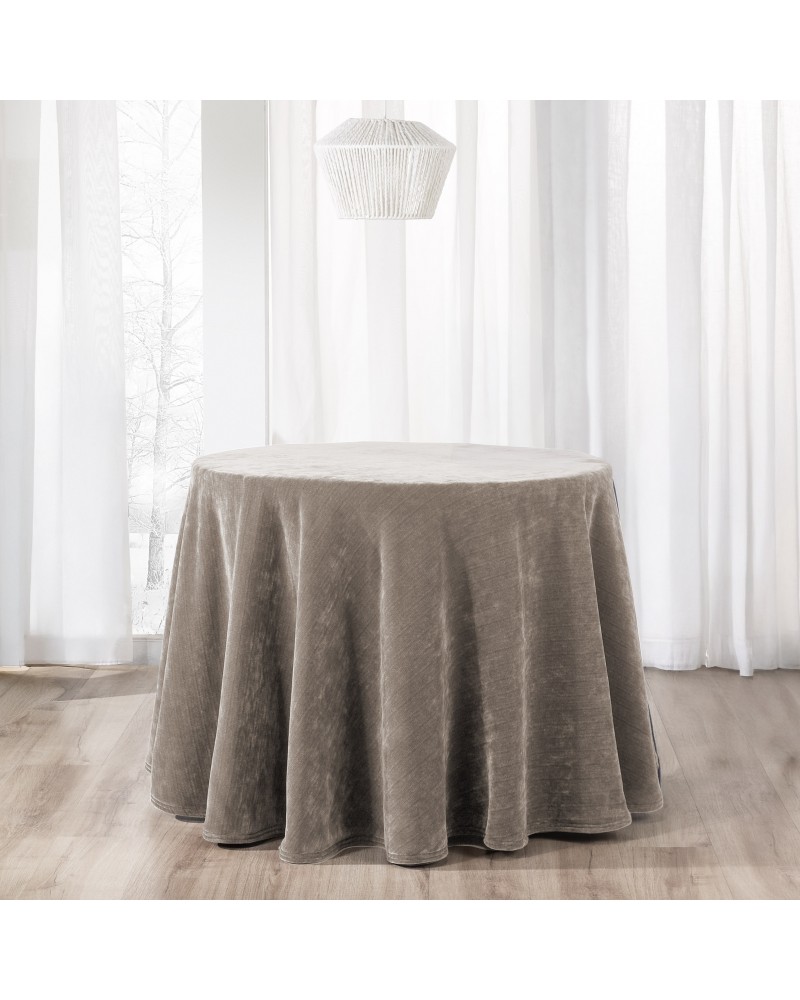 Falda camilla color gris redonda invierno Manterol